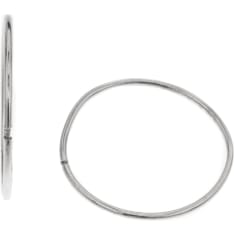 Silver Bar Training ring 12mm earrings