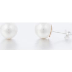 Silver Bar 1314 pearl earrings