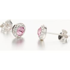 Silver Bar Spectrum 6 mm earrings