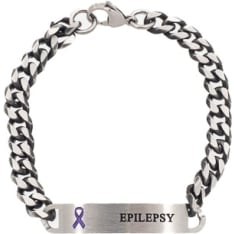Silver Bar 21.5cm Epilepsia chain