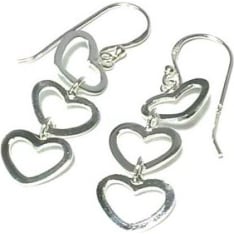 Silver earrings