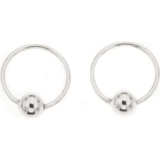 Silver Bar Body 12mm hopeakorvakorut