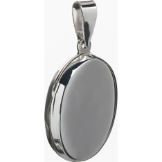 Silver Bar 04295 20 mm oval locket
