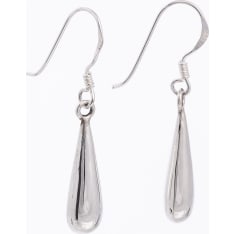 Silver Bar 4445 Tear silver earrings