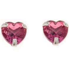 Silver Bar 4990 heart earrings