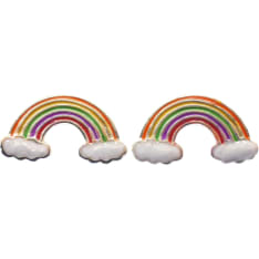 Silver Bar 6494 Rainbow korvakorut