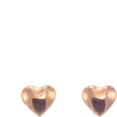 Silver Bar Gold-plated heart silver earrings