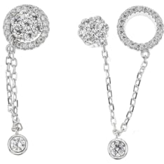 Silver Bar 7988 Hybrid Ball silver earrings