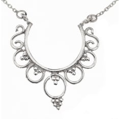 Silver Bar 8357 Bohemia Crown silver necklace