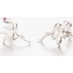 Silver Bar 8426 Villi Flamingo hopeakorvakorut