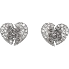 Silver Bar 8853 earrings