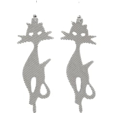 Silver Bar 8911 earrings