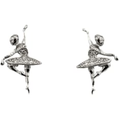 Silver Bar 9028 earrings