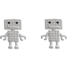 Silver Bar 9111 earrings
