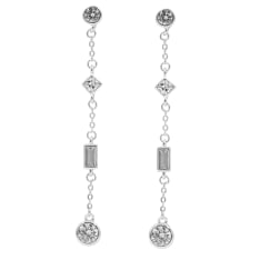 Silver Bar 9205 earrings
