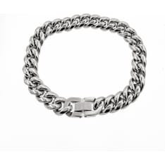Silver Bar Panssari clip bracelet
