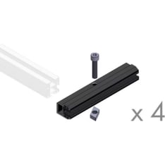 Orima Easy Rail 4 kpl lasipaneelin päätykiinnike