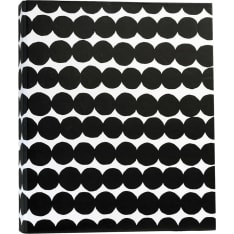Marimekko Räsymatto Black-and-White Ring Binder