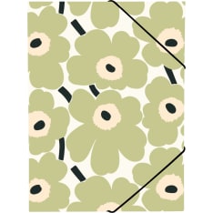 Corner lock folder A4 Unikko green
