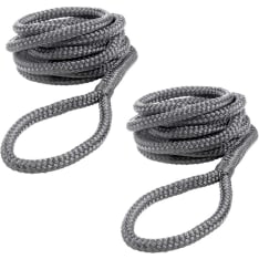 Qvarken 6mm 1,5m harmaa lepuuttajaköysi 2kpl