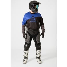 AMOQ Ascent Strive Jersey Black/Blue crossipaita