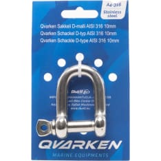 Qvarken Sakkeli D-malli AISI 316 14mm