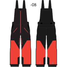AMOQ Void orange/black sled pants