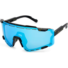 AMOQ Align Performance black splash blue mirror sunglasses