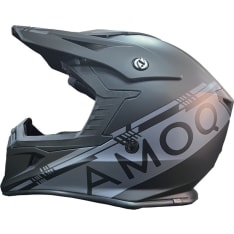 AMOQ Meteor V2 black/grey motocross helmet