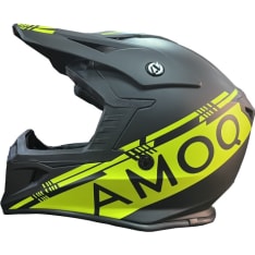 AMOQ Meteor V2 black/hivis motocross helmet