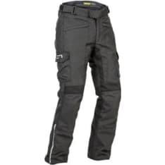 Lindstrands Tekstiilihousu Borgvik Pants Woman Musta lyhyt ja leveä D22