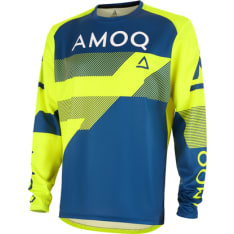 Amoq Ascent Strive V2 Riding Shirt Yellow-Dark Blue
