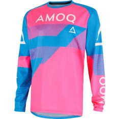 Amoq Ascent Strive V2 Riding Shirt Light Blue-Pink