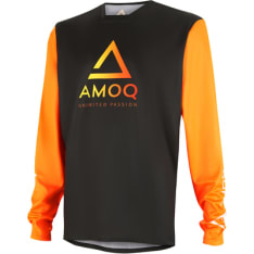 Amoq Ascent Comp Riding Shirt Black-Orange
