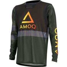 Amoq Airline Mesh Riding Shirt Green-Black