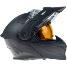 AMOQ Ballast Blackout openable helmet with electric visor