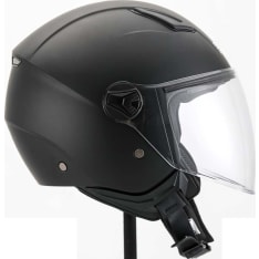 Snowpeople Junior matte black open face helmet