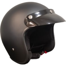 Bolt matte black open face helmet