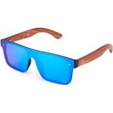 AMOQ Burst PLRZD Wood-Ice Blue Mirror sunglasses