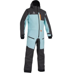 AMOQ Dynamic grey/mint/orange lined women's sled jumpsuit