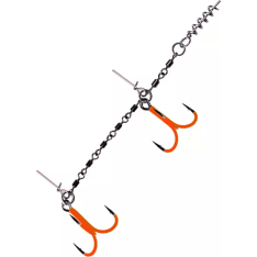 K.P Heavy Stinger rig UV Orange hook