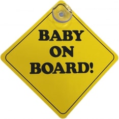 Car Lux 2kpl "Baby on board" kyltti