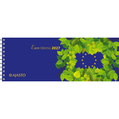 Ajasto Euro sininen memo 2027
