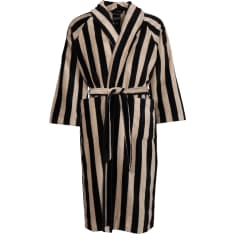 RATIA® striped velour bathrobe