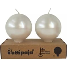 Puttipaja 2pcs metallic ball candle with stand