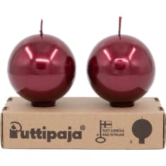 Puttipaja 2pcs metallic ball candle with stand