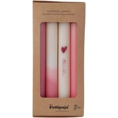 Puttipaja "you are loved" quote crown candles