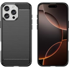 Insmat Carbon and Steel Style Apple iPhone 16 Pro Case