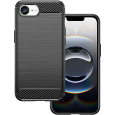 Insmat Carbon and Steel Style Apple iPhone 16e suojakuori