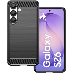 Insmat Carbon and Steel Style Samsung Galaxy S26 suojakuori